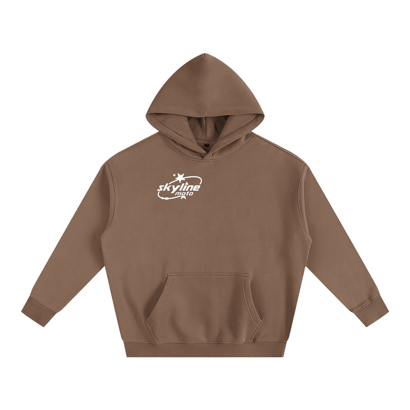 brown skylinemoto hoodie
