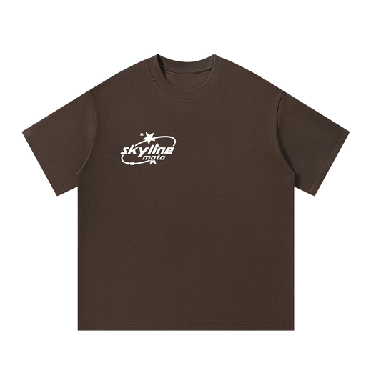 Brown Skylinemoto T-shirt