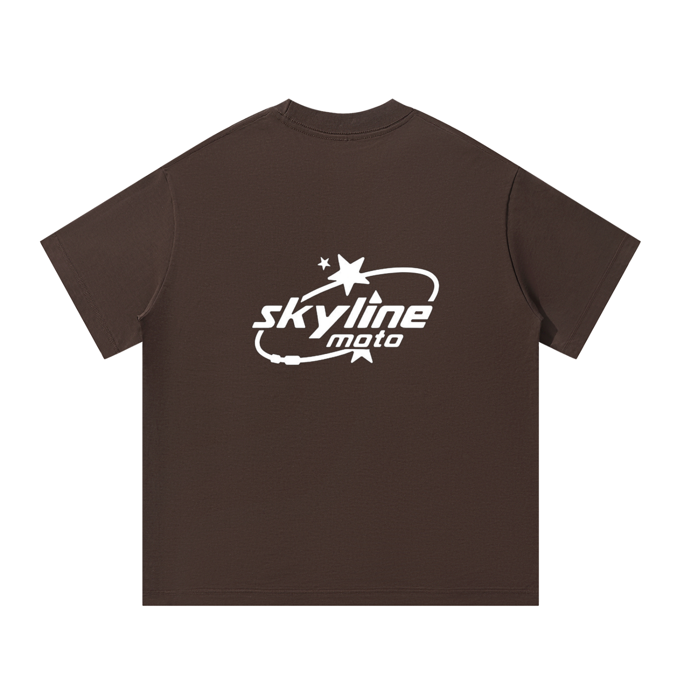 Brown Skylinemoto T-shirt